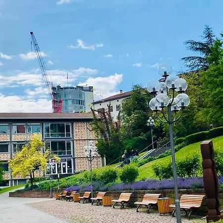 Goldstadt Loft 3-zimmer Balkon & Garage Zentrum פורצהיים