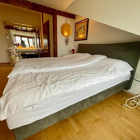 Goldstadt Loft 3-zimmer Balkon & Garage Zentrum דירה