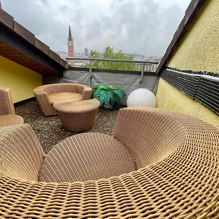 דירה Goldstadt Loft 3-zimmer Balkon & Garage Zentrum פורצהיים